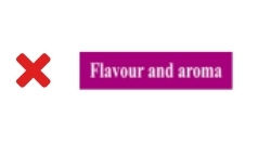 Flavour and aroma